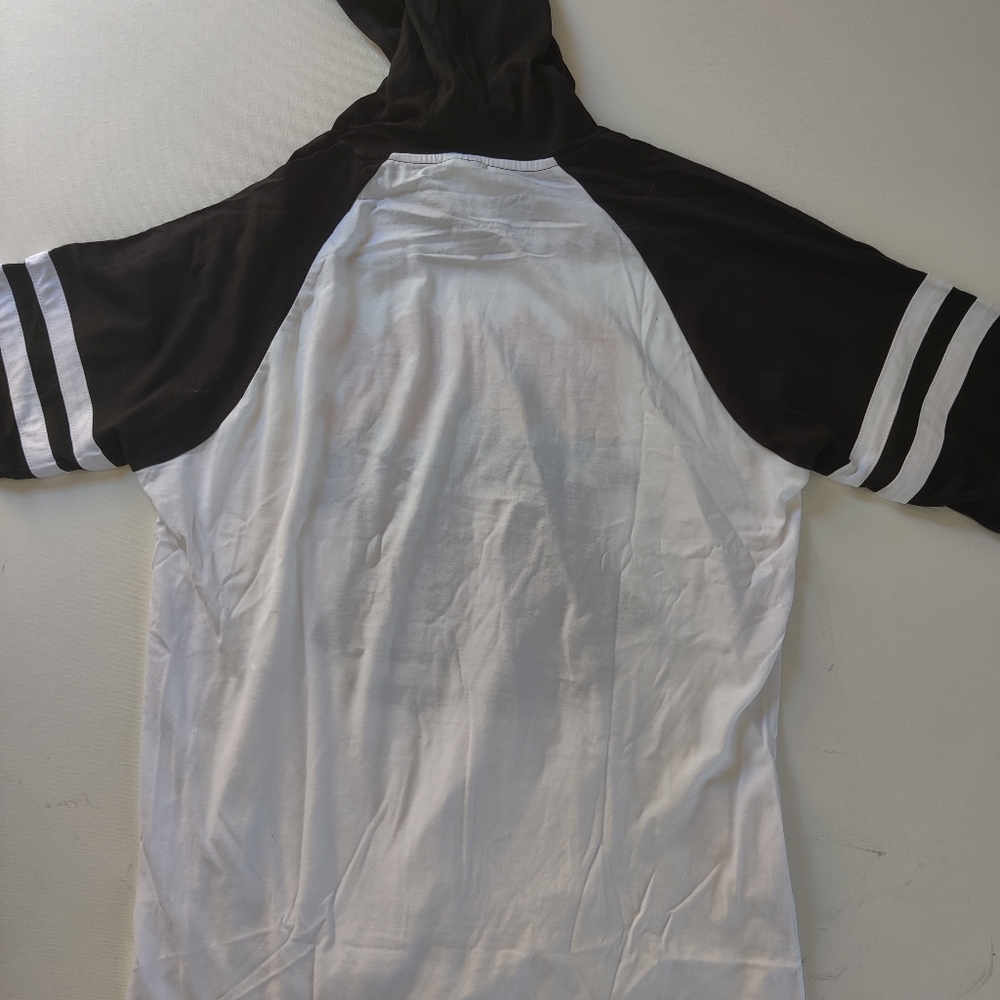 ACDC Hells Bells Ragland Shirt White with Black Sl - Picture 5 of 5